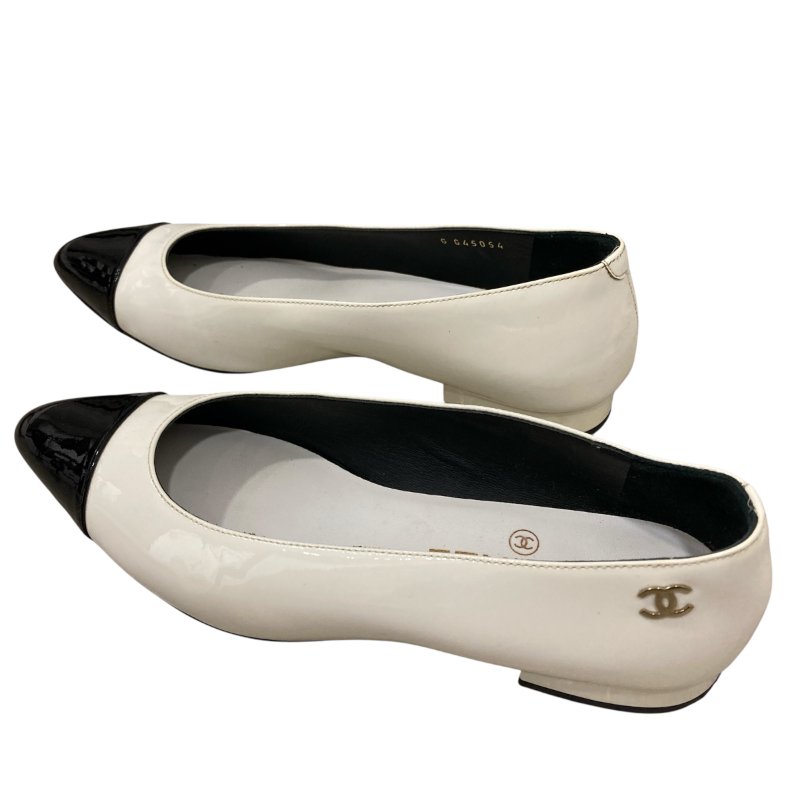 CHANEL 香奈兒 芭蕾舞鞋 漆皮 SIZE:EU37.5-3