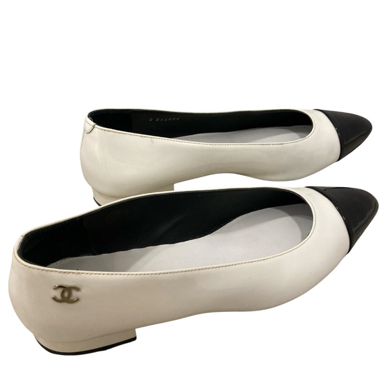 CHANEL 香奈兒 芭蕾舞鞋 漆皮 SIZE:EU37.5-4