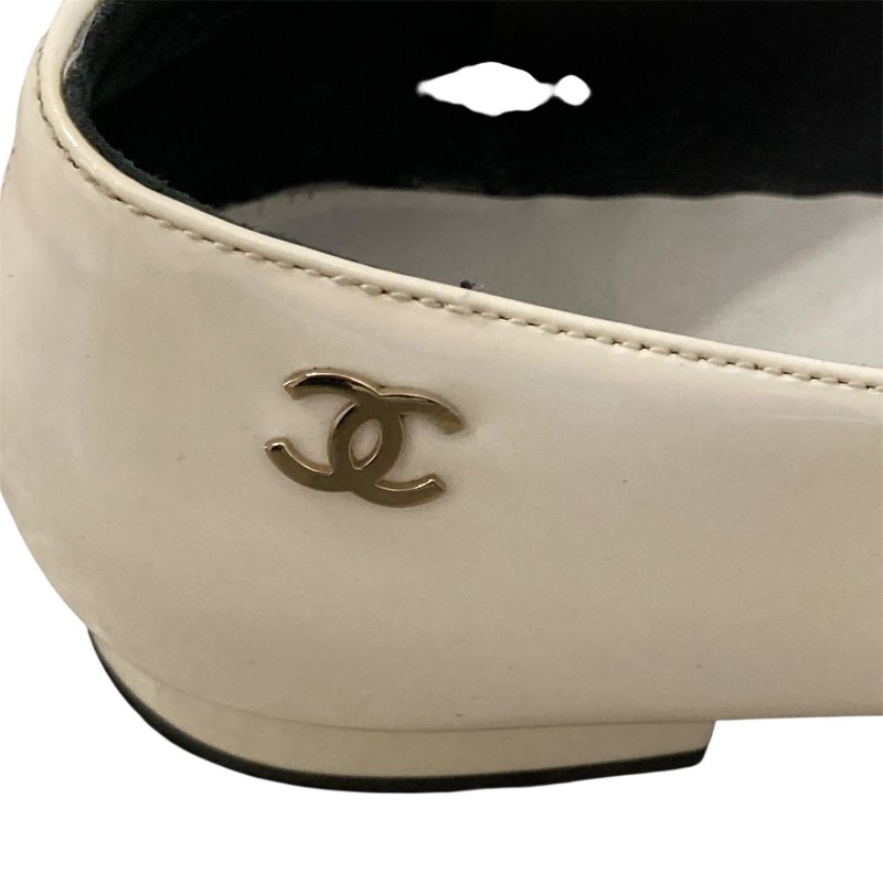 CHANEL 香奈兒 芭蕾舞鞋 漆皮 SIZE:EU37.5-6