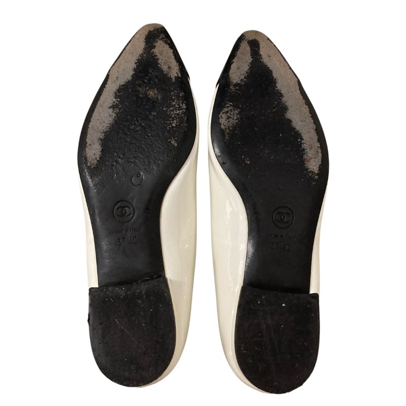 CHANEL 香奈兒 芭蕾舞鞋 漆皮 SIZE:EU37.5-7