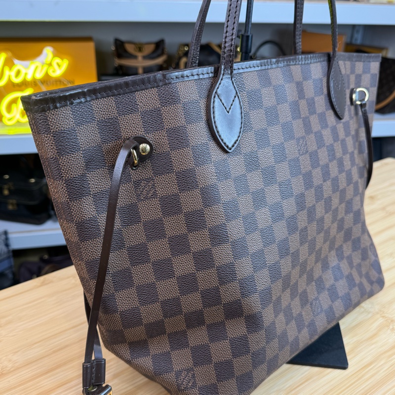 Louis Vuitton 棋盤格MM Neverfull托特包🖌️經典保值款-1