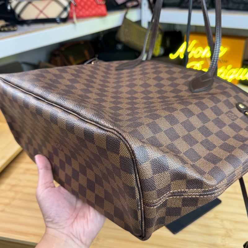 Louis Vuitton 棋盤格MM Neverfull托特包🖌️經典保值款-4