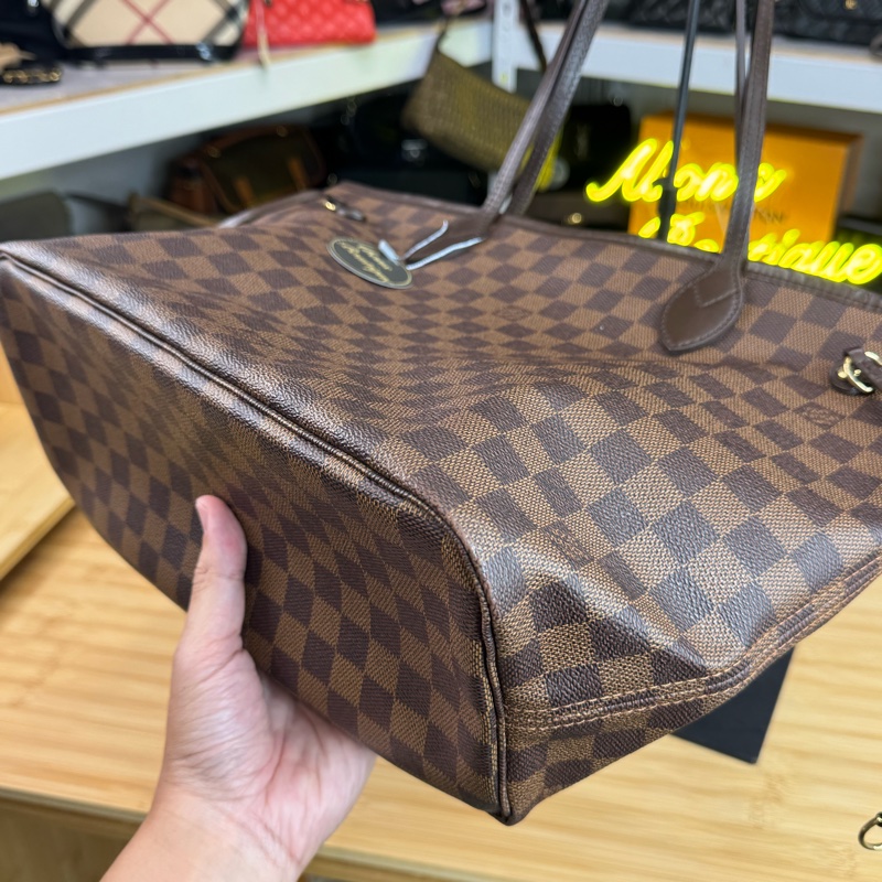 Louis Vuitton 棋盤格MM Neverfull托特包🖌️經典保值款-8