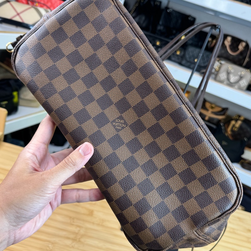 Louis Vuitton 棋盤格MM Neverfull托特包🖌️經典保值款-9
