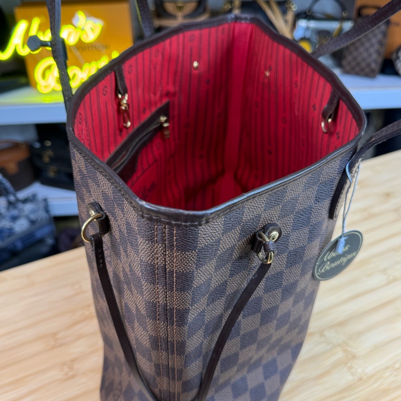 Louis Vuitton 棋盤格MM Neverfull托特包🖌️經典保值款-11