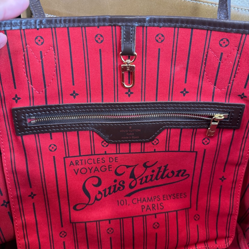 Louis Vuitton 棋盤格MM Neverfull托特包🖌️經典保值款-17