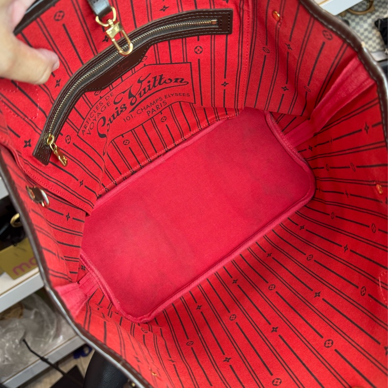 Louis Vuitton 棋盤格MM Neverfull托特包🖌️經典保值款-19