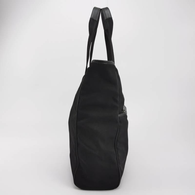 Gucci 牛皮 帆布 拼色 條紋 雙G Logo 手提包-3