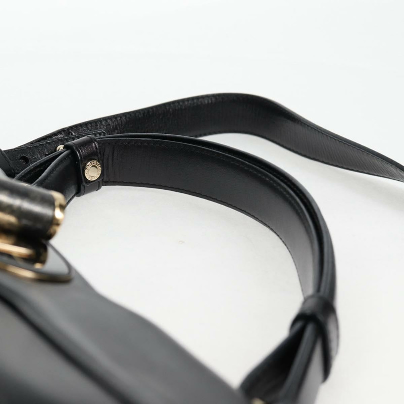 【日本直送】寶格麗手提包皮革兩用包黑金色正品 133425-13