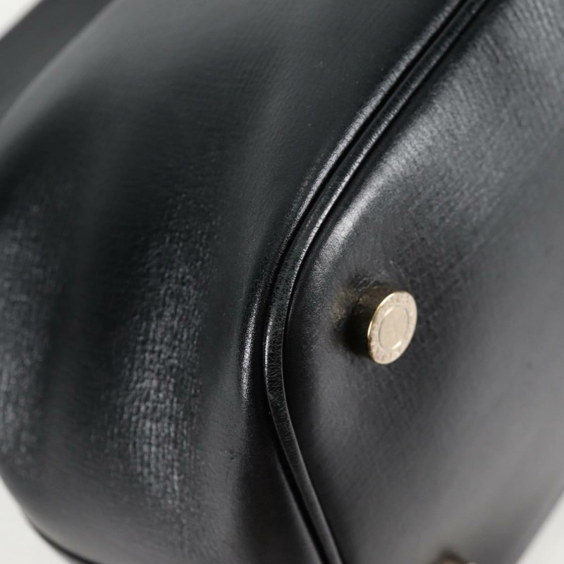 【日本直送】寶格麗手提包皮革兩用包黑金色正品 133425-16