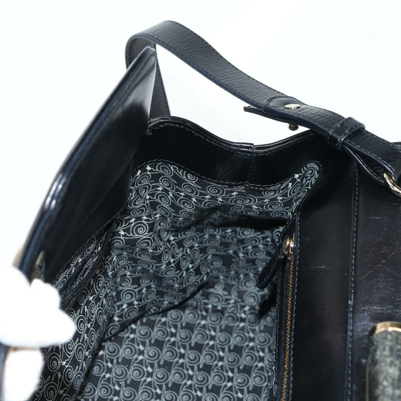 【日本直送】寶格麗手提包皮革兩用包黑金色正品 133425-22