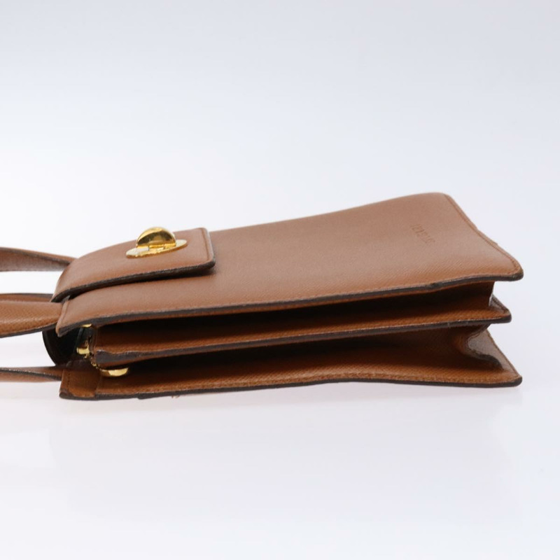 【日本直送】寶格麗手提包 皮革 棕金色 正品 138226-3