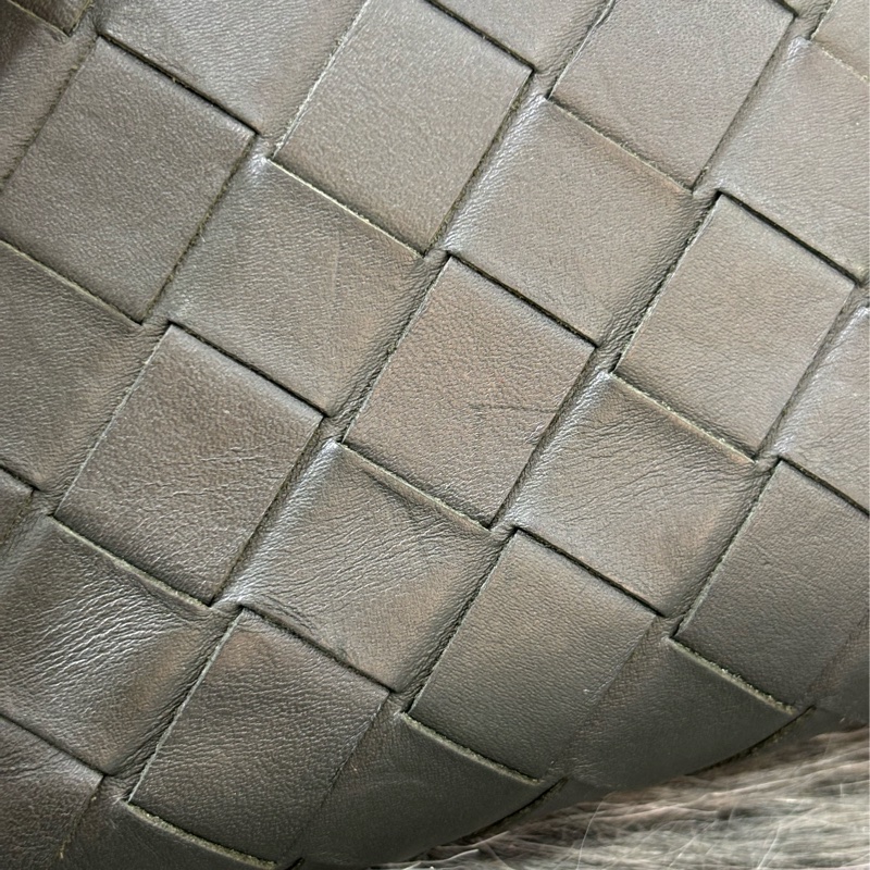 BOTTEGA VENETA BV 749726 橄欖綠色 小羊皮 編織 名片夾 零錢包 短夾 皮夾 零錢袋 信用卡包 超新-13