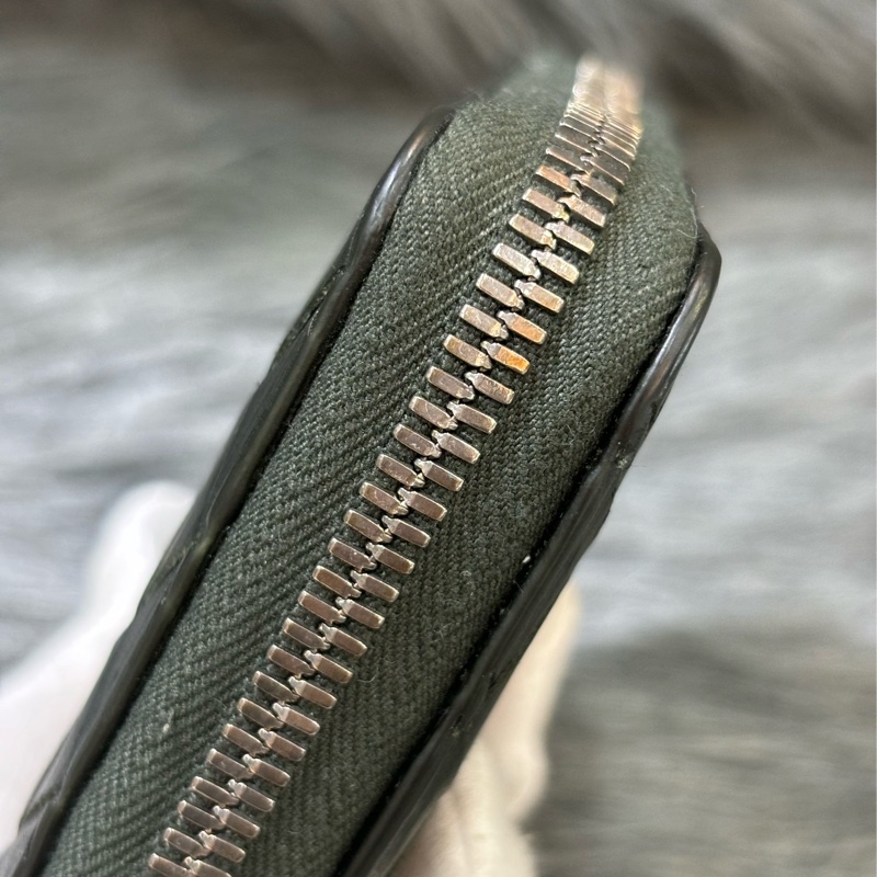 BOTTEGA VENETA BV 749726 橄欖綠色 小羊皮 編織 名片夾 零錢包 短夾 皮夾 零錢袋 信用卡包 超新-29
