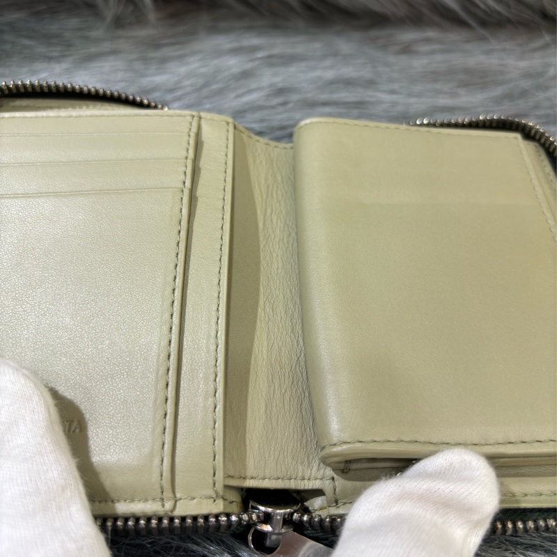BOTTEGA VENETA BV 749726 橄欖綠色 小羊皮 編織 名片夾 零錢包 短夾 皮夾 零錢袋 信用卡包 超新-37