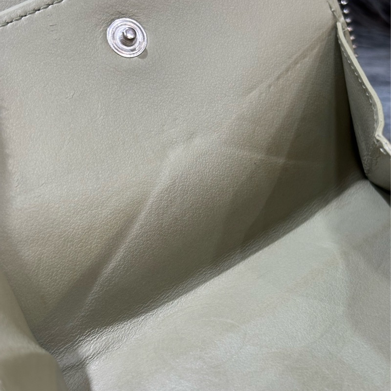 BOTTEGA VENETA BV 749726 橄欖綠色 小羊皮 編織 名片夾 零錢包 短夾 皮夾 零錢袋 信用卡包 超新-40