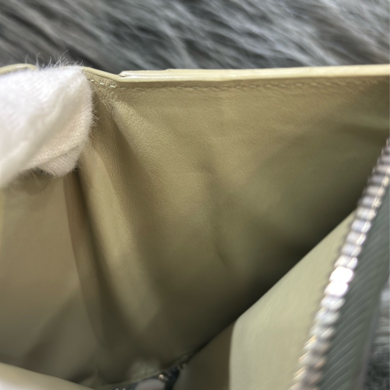 BOTTEGA VENETA BV 749726 橄欖綠色 小羊皮 編織 名片夾 零錢包 短夾 皮夾 零錢袋 信用卡包 超新-50