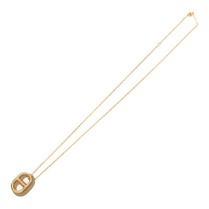 HERMES 金屬/皮革O Maillon Necklace項鍊-2