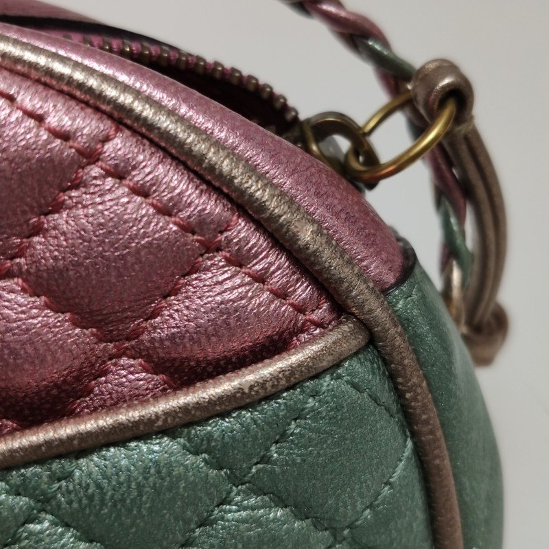 Gucci Zumi 牛皮 拼色 雙G 馬銜扣 斜背包 單肩包-13