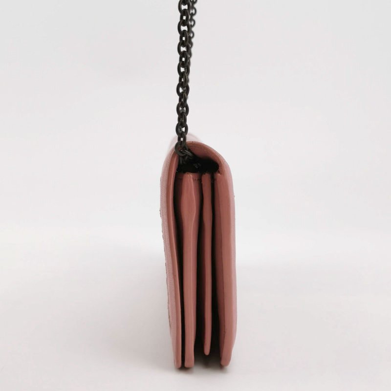 Bottega Veneta 羊皮 純色 編織 斜背包 單肩包-2