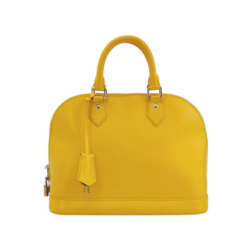 Louis Vuitton (LV) Alma 小號 牛皮 純色 水波紋 貝殼包 手提包-0