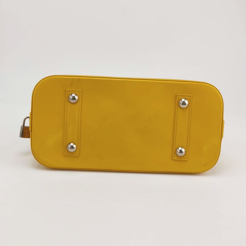 Louis Vuitton (LV) Alma 小號 牛皮 純色 水波紋 貝殼包 手提包-5