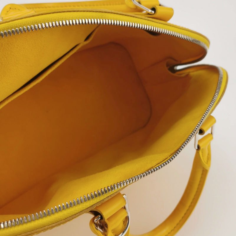 Louis Vuitton (LV) Alma 小號 牛皮 純色 水波紋 貝殼包 手提包-6