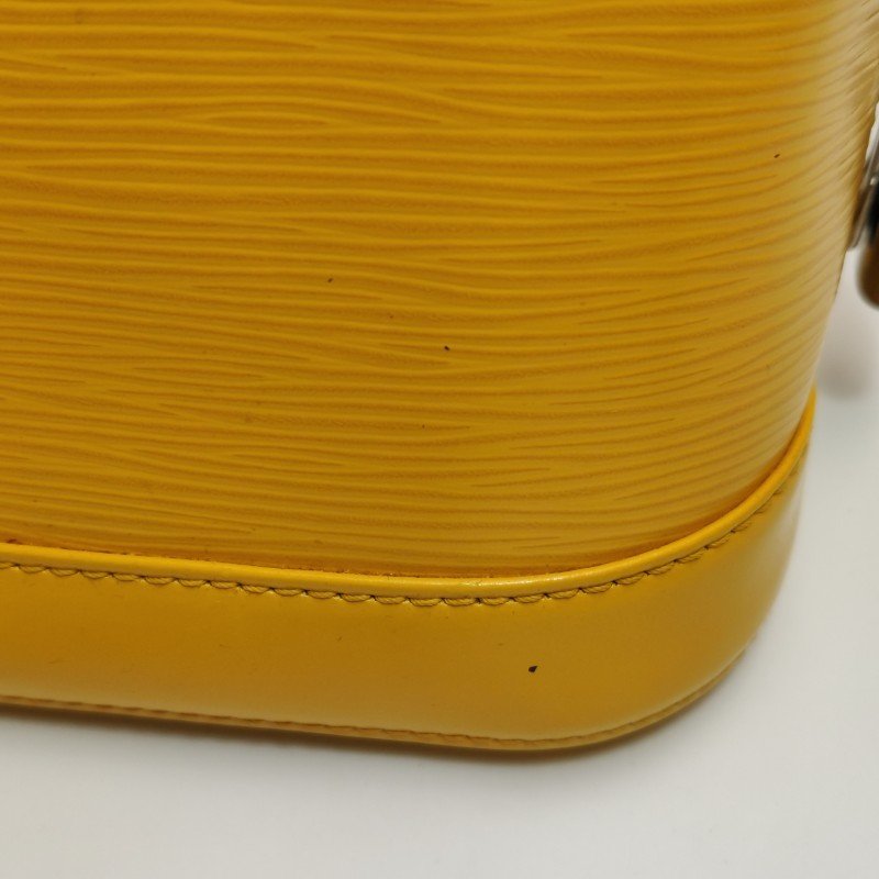 Louis Vuitton (LV) Alma 小號 牛皮 純色 水波紋 貝殼包 手提包-12