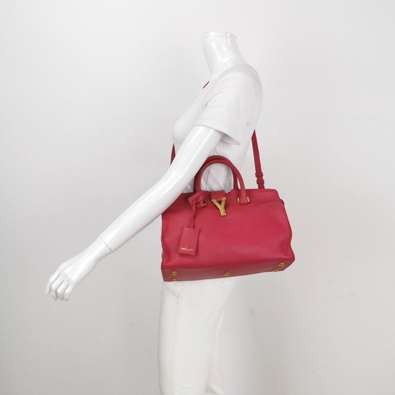 Saint Laurent Y-Ligne 小號 牛皮 純色 Y字 扣環 斜背包-1