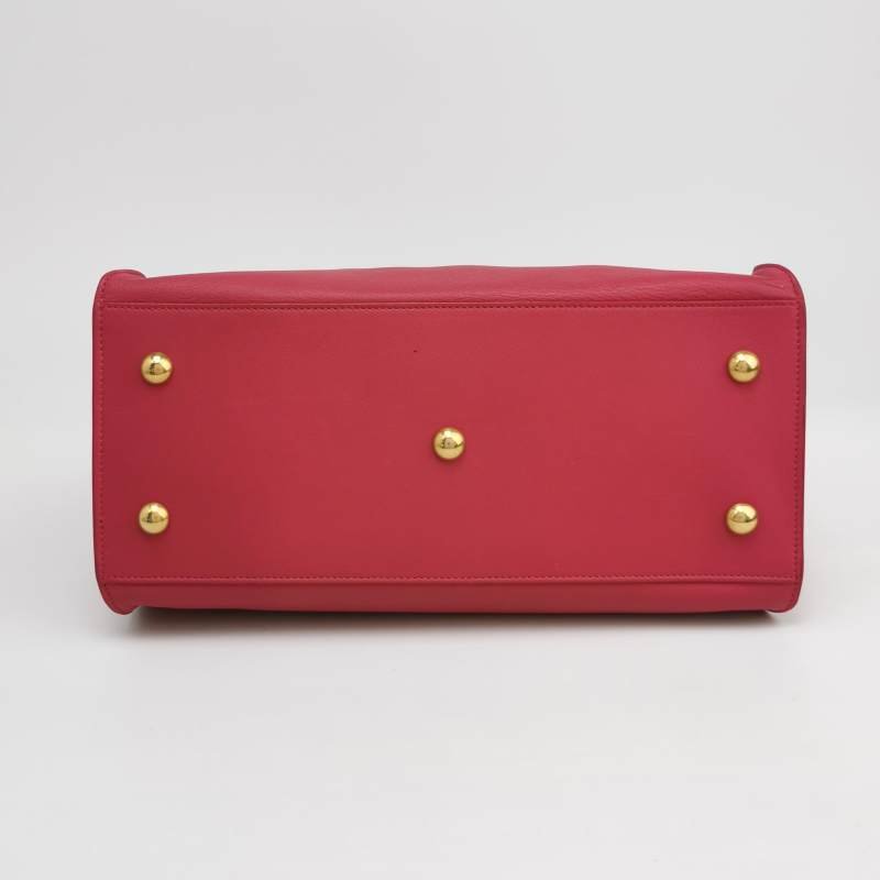 Saint Laurent Y-Ligne 小號 牛皮 純色 Y字 扣環 斜背包-5