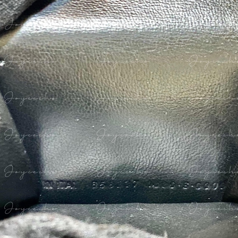 『全新閒置』balenciaga巴黎世家 壓印logo三折mini短夾-22