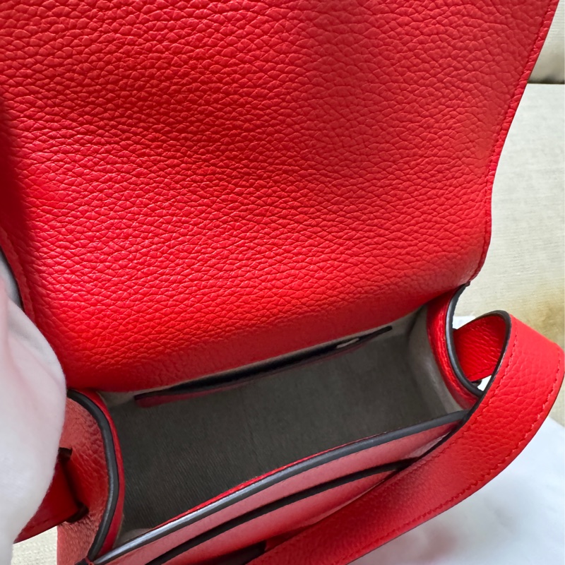 正品 chloe marcie肩背包 小款 紅色 斜背包 鈴鼓包-2