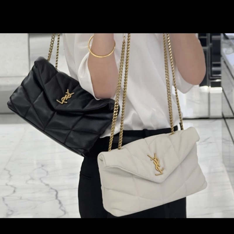 ysl toy puffer 黑金泡芙包-1