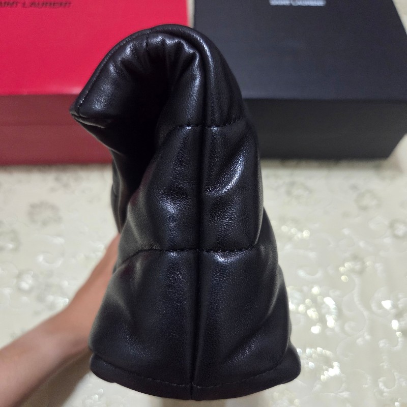 ysl toy puffer 黑金泡芙包-8