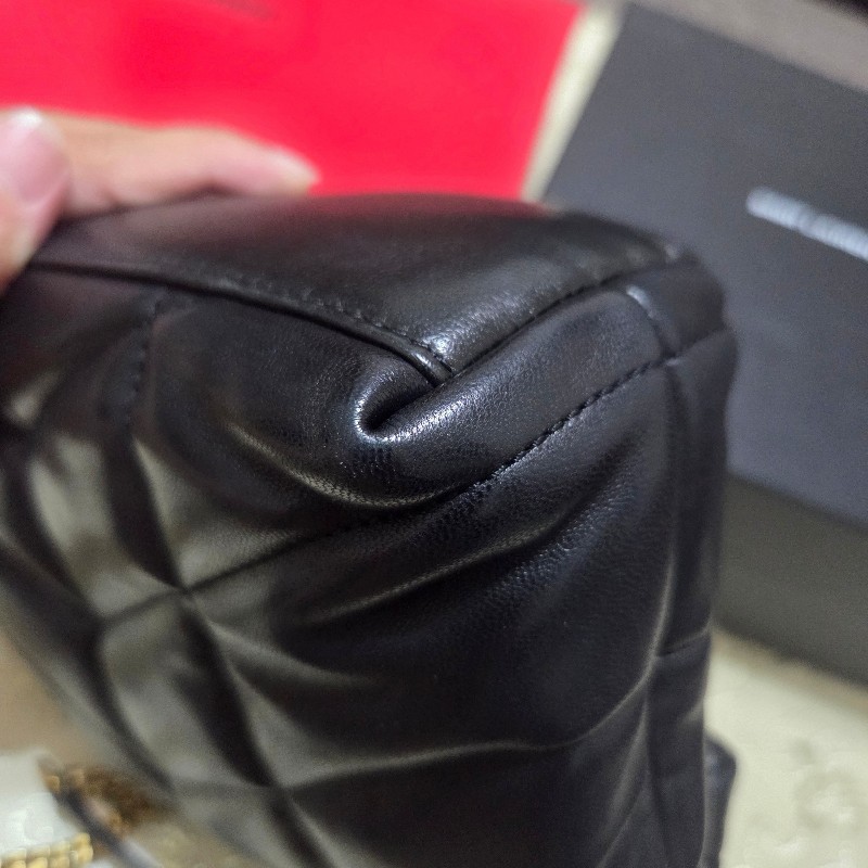 ysl toy puffer 黑金泡芙包-13