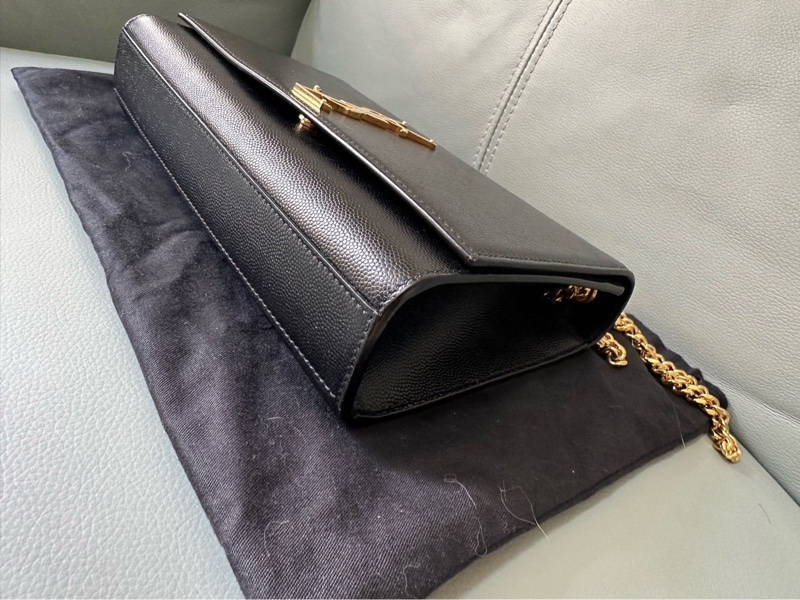 YSL經典魚子醬鏈條單肩斜挎包,中號,低調又顯氣質-15