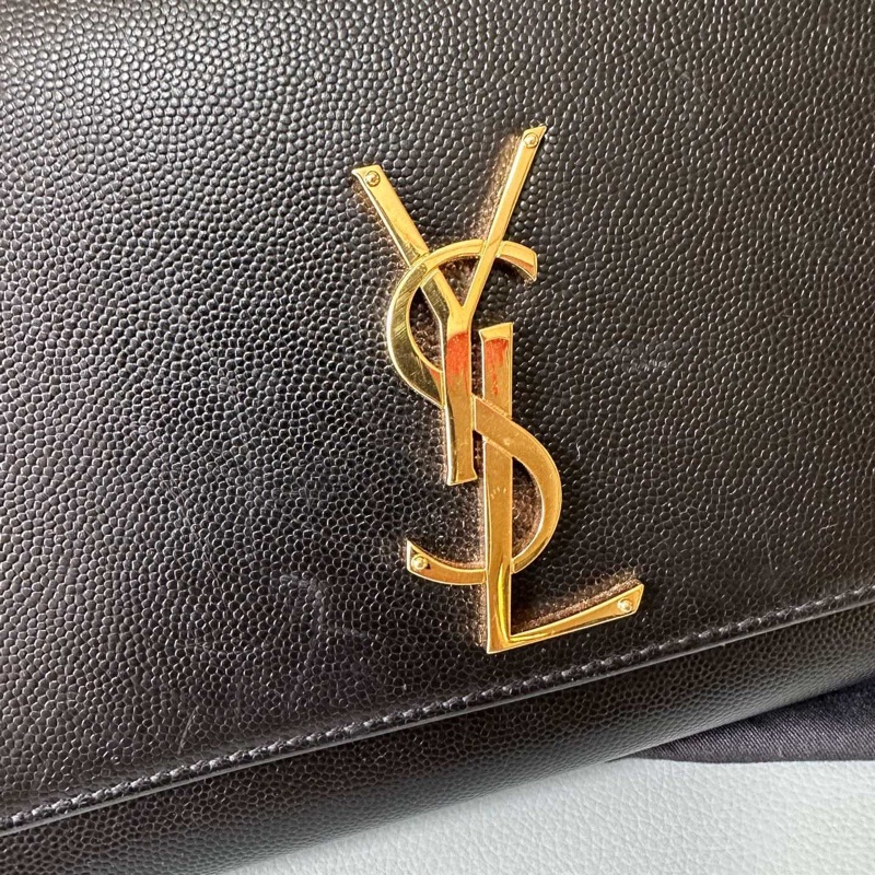 YSL經典魚子醬鏈條單肩斜挎包,中號,低調又顯氣質-18