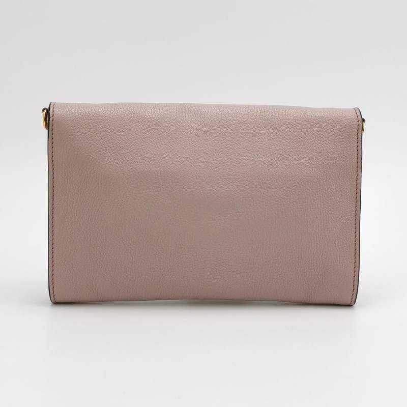 Miu Miu 羊皮 純色 字母 Logo 斜背包 單肩包-4