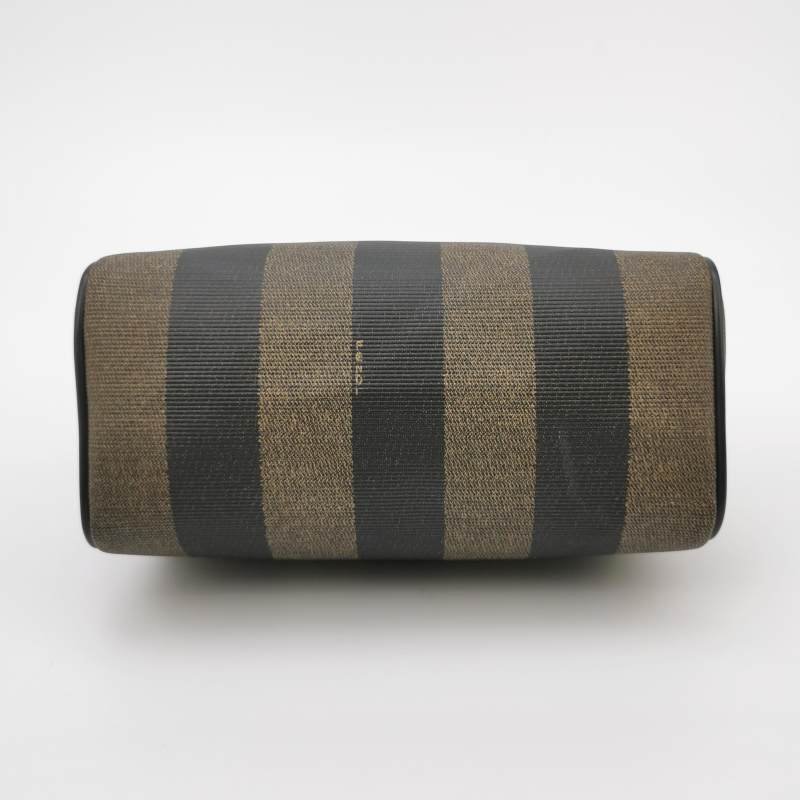 Fendi 牛皮 拼色 雙F 圓標 Logo 波士頓包 手提包-5