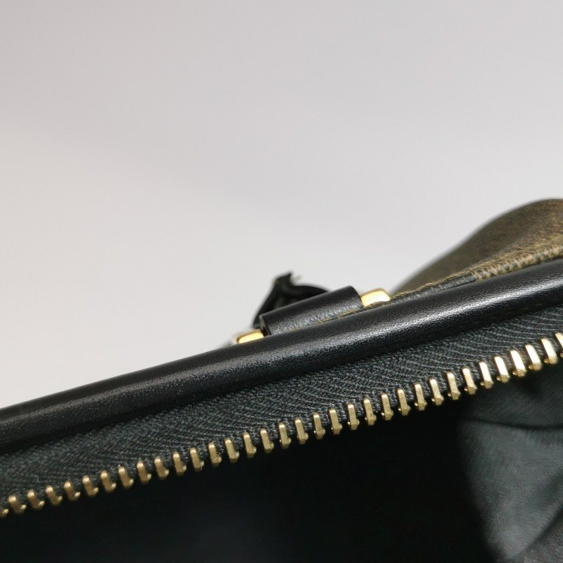 Fendi 牛皮 拼色 雙F 圓標 Logo 波士頓包 手提包-14