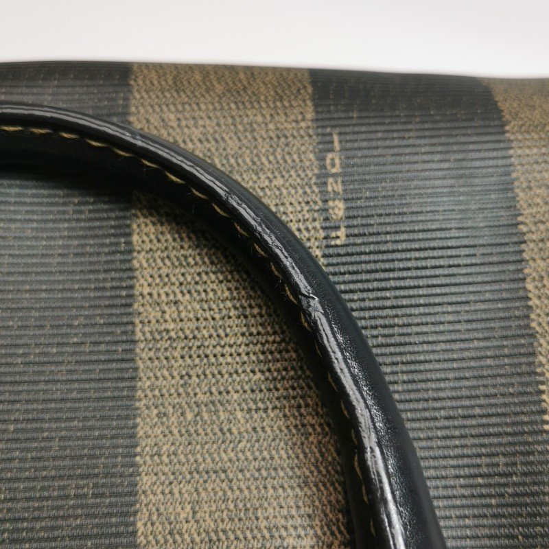 Fendi 牛皮 拼色 雙F 圓標 Logo 波士頓包 手提包-17