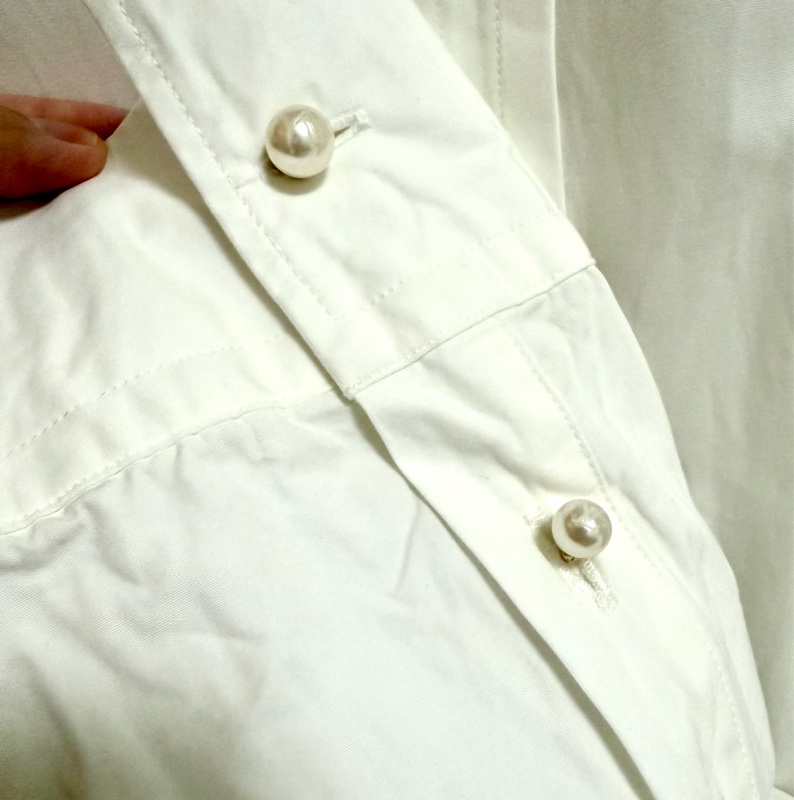 Louis Vuitton shirt with pearl buttons M 襯衫-3