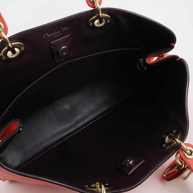 Dior Diorissimo 大號 牛皮 純色 Dior 字母 吊飾 手提包-6