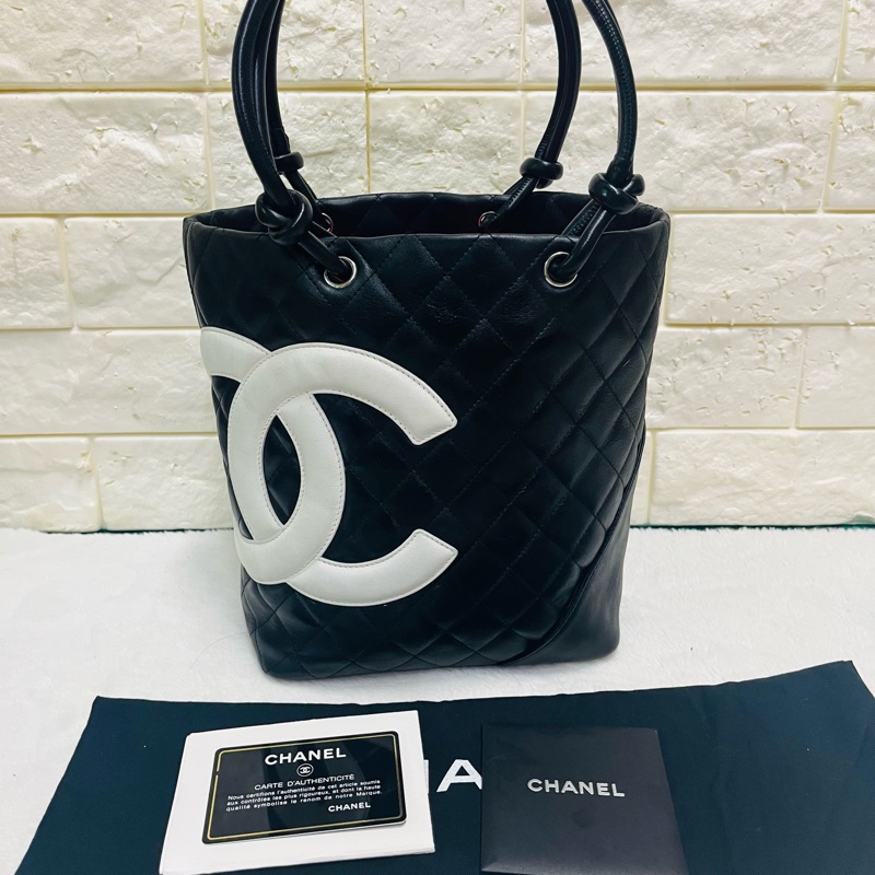 Chanel黑白康鹏菜籃子-3