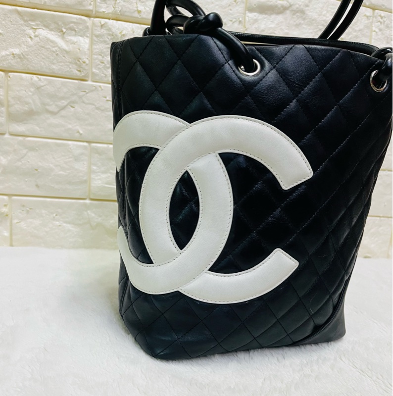 Chanel黑白康鹏菜籃子-4