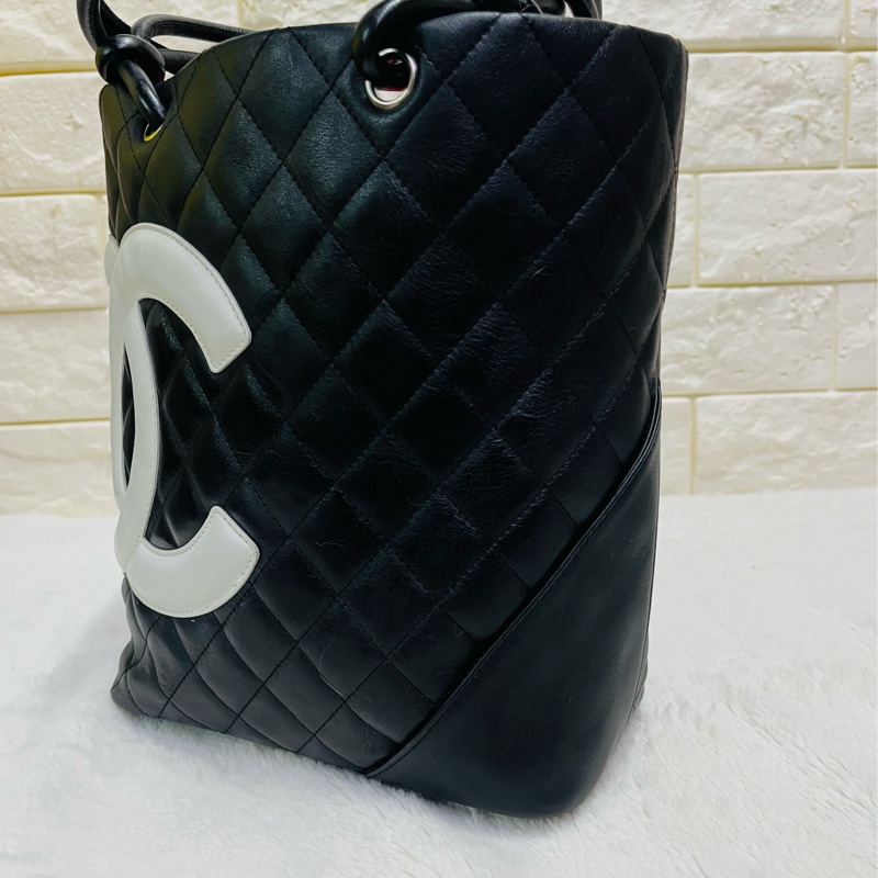 Chanel黑白康鹏菜籃子-5