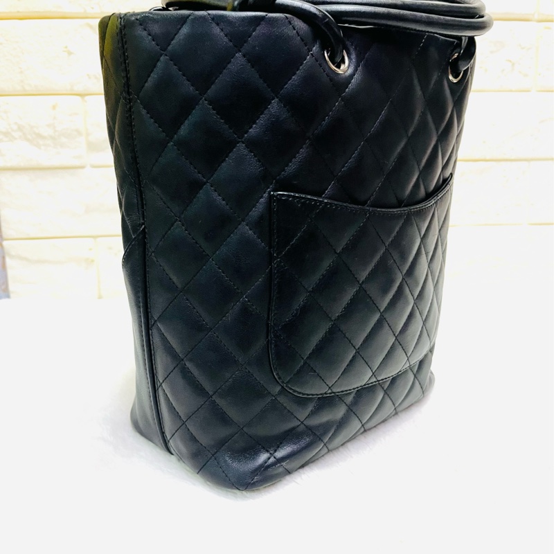 Chanel黑白康鹏菜籃子-6