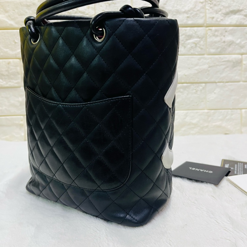 Chanel黑白康鹏菜籃子-7