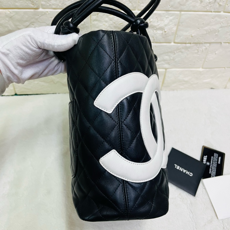Chanel黑白康鹏菜籃子-8