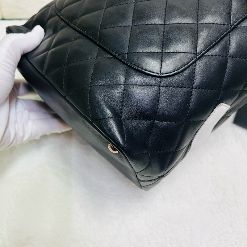 Chanel黑白康鹏菜籃子-12